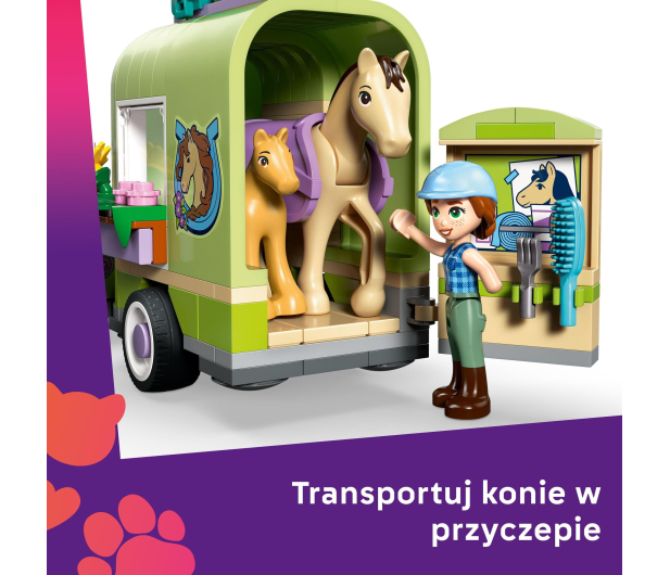 LEGO FRIENDS 42695 Przyczepa z koniem i źrebaczkiem - 1473471 - zdjęcie 5